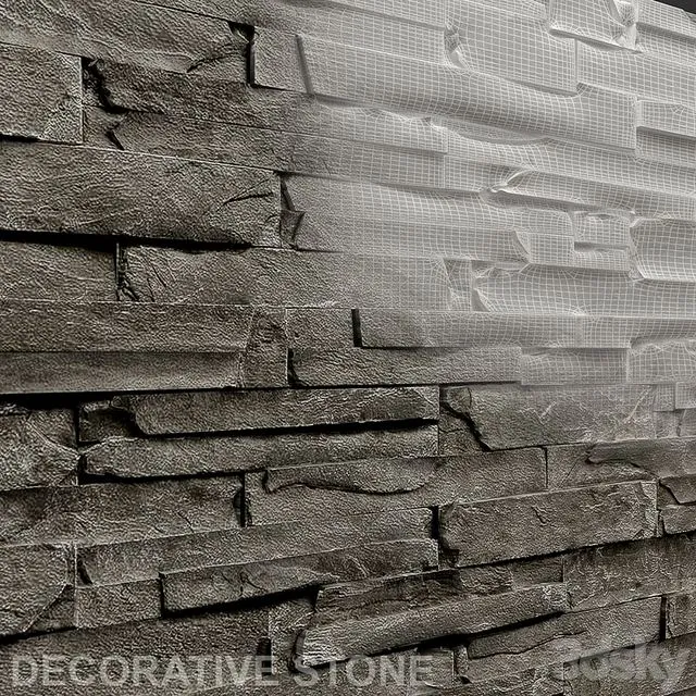 Grey stone 3D Model
