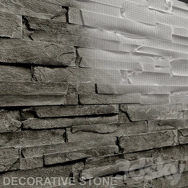 Grey stone 3D Model