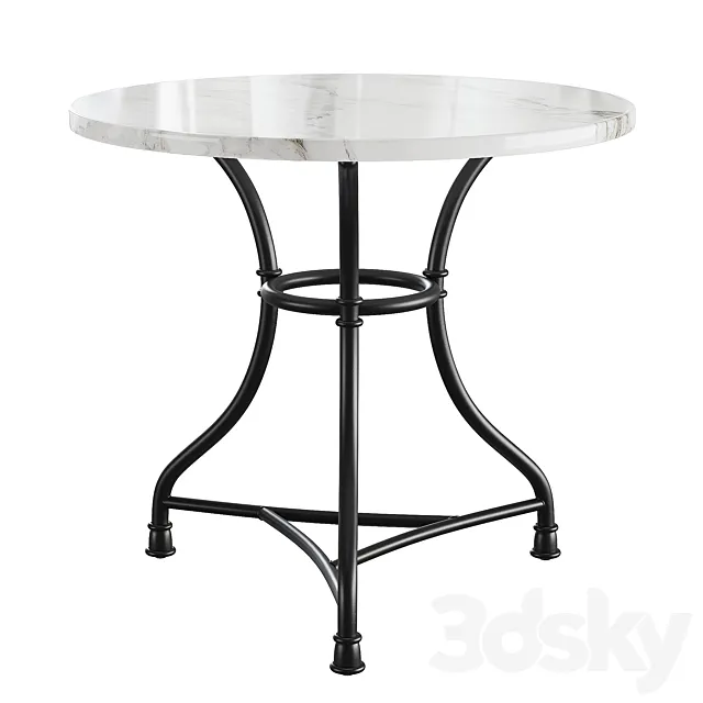 Greyson Living Callao Round Marble Bistro Table 3D Model