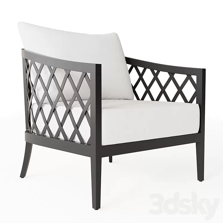 GREYSTONE ALUMINUM LOUNGE CHAIR 3D Model