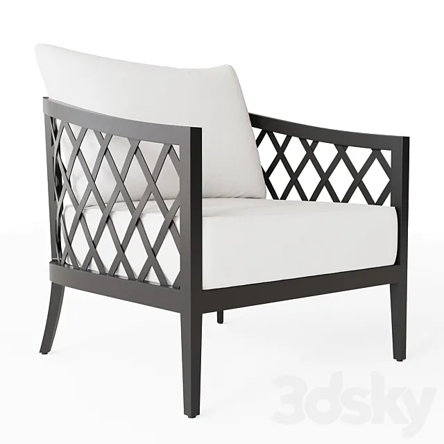 GREYSTONE ALUMINUM LOUNGE CHAIR 3DModel