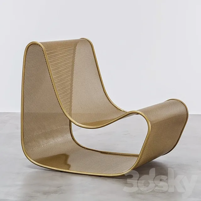 Grid armchair 3D Model