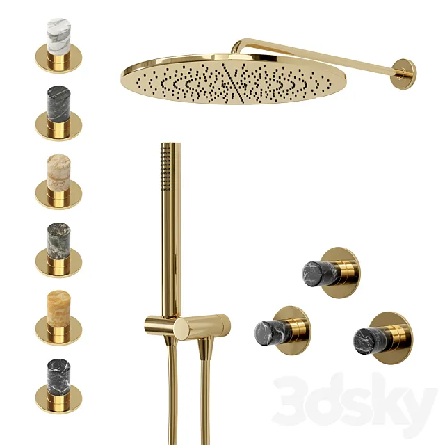 Griferias Maier Skulpture Shower System 3DModel