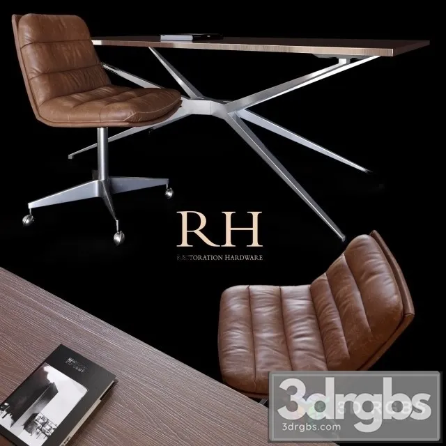 Griffith Chair Maslow Spider Desk 3D Model Free