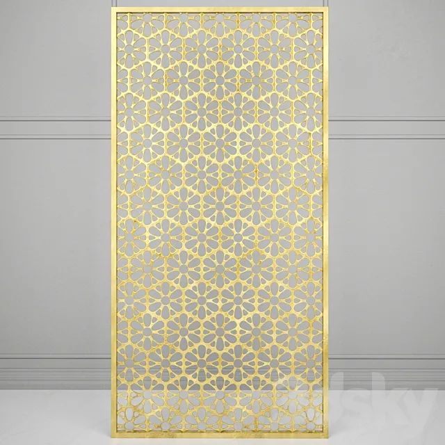 Grille Panel 3D Model