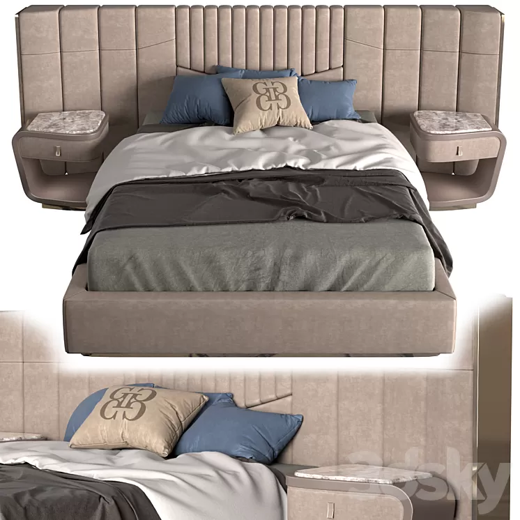 Grilli Prisma Bed 3D Model