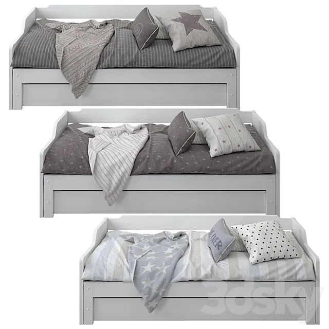 Grimsby bed by Laredoute_01 3D Model