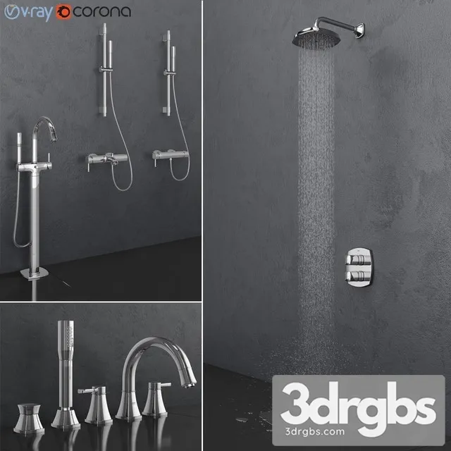 Grohe Bath and Shower Faucets 3D Model Free