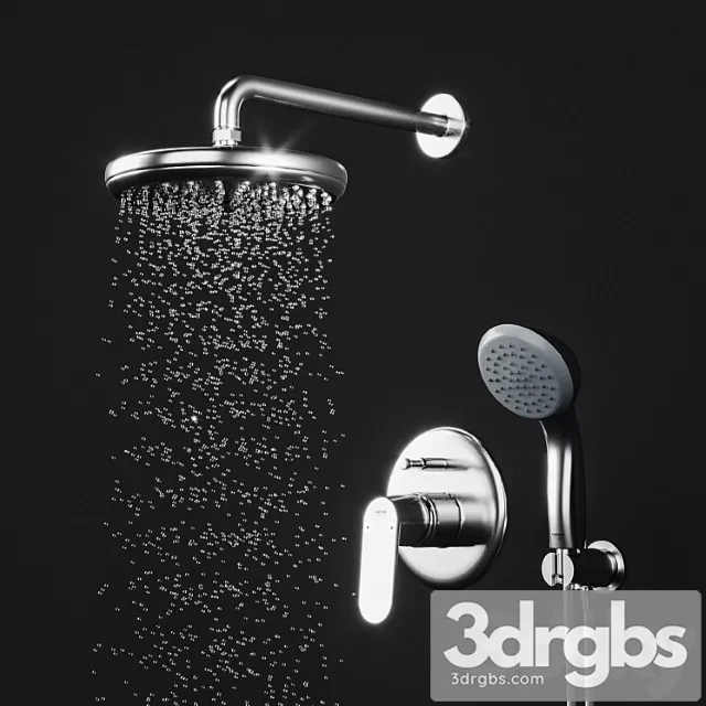 Grohe Eurosmart Cosmopolitan Shower Set 3D Model Free