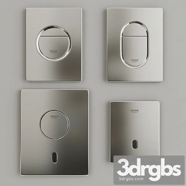 Grohe Flush Buttons 3D Model Free