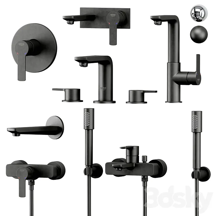 GROHE Linear Set 2 3D Model Free Download