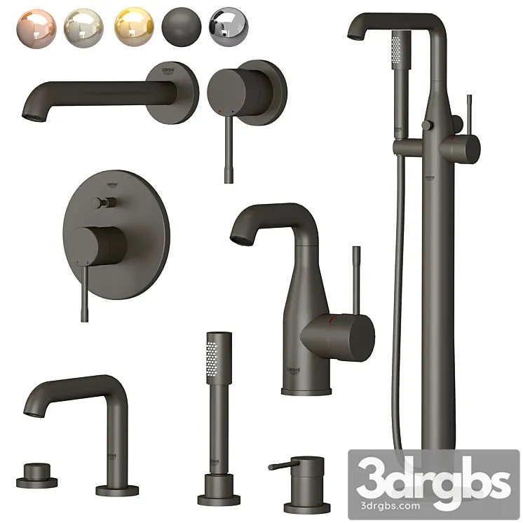 Grohe Set 3 Essence 3D Model Free