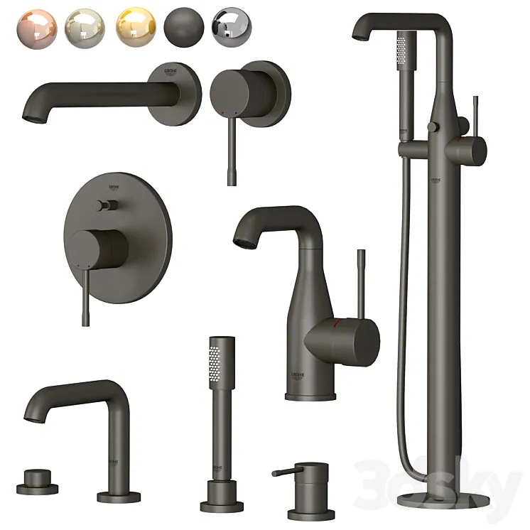 Grohe set 3 Essence 3D Model Free