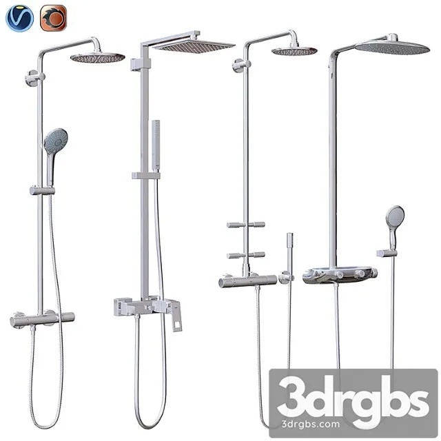 Grohe Shower Systems 3D Model Free