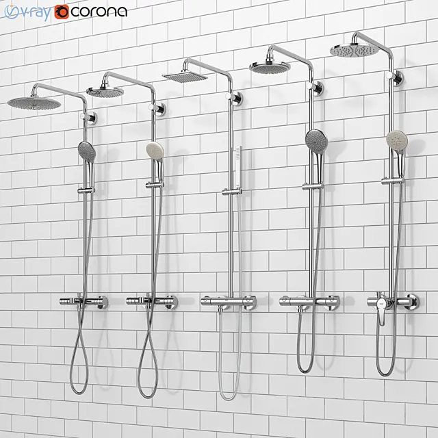 GROHE shower systems | Euphoria set 33 3D Model