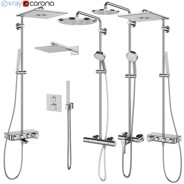 Grohe Shower Systems Set 106 3D Model