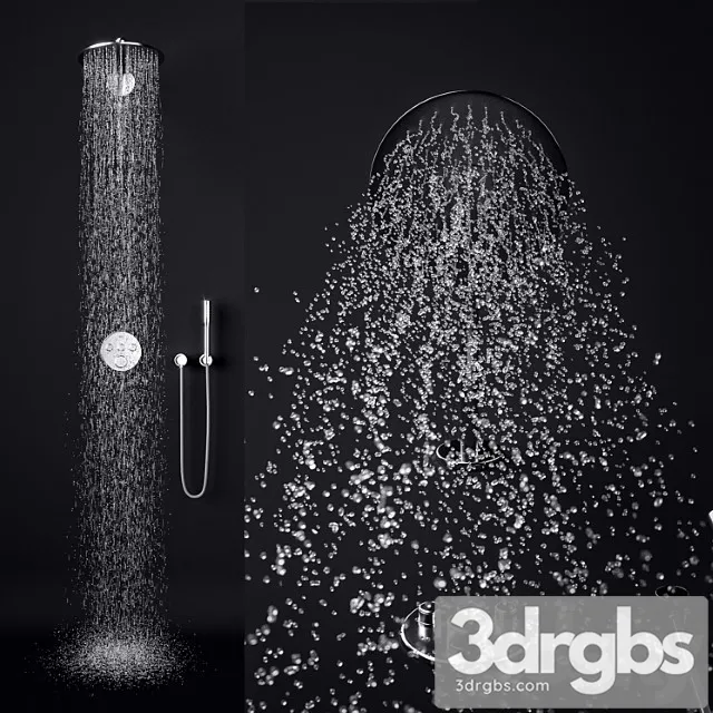 Grohe Smartcontrol Concealed Shower System 3D Model Free