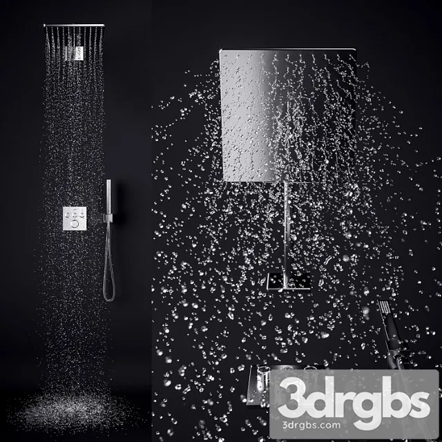 Grohe SmartControl Cube Shower System 3D Model Free