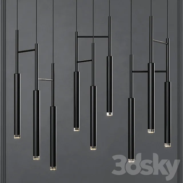 Grok CANDLE Triplex LED Pendant Black Free Download