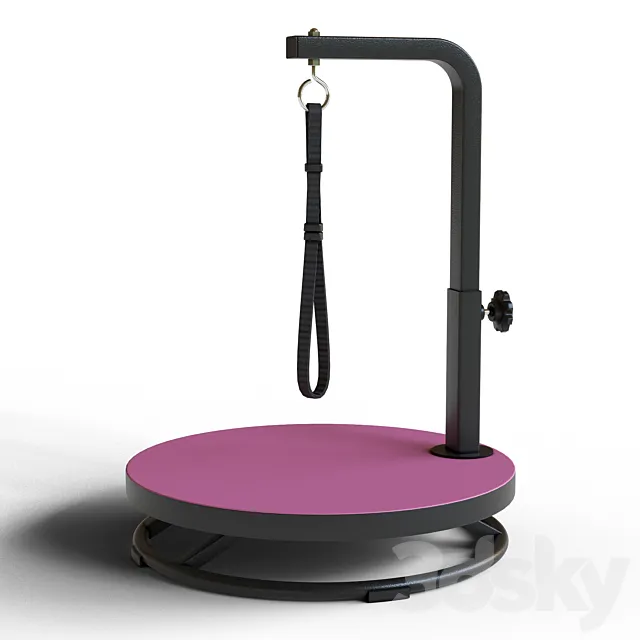 Grooming table round 3D Model