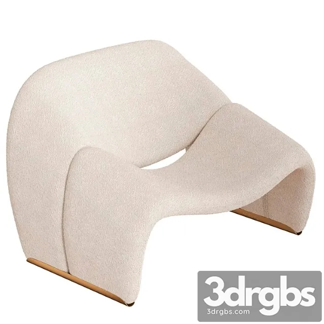 Groovy Armchair By Pierre Paulin 3D Model Free