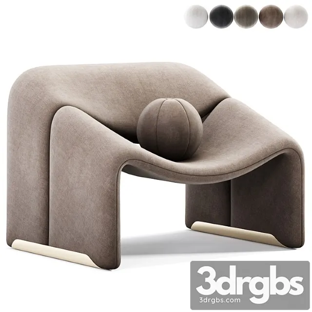 Groovy Chair By Pierre Paulin 7 3D Model Download