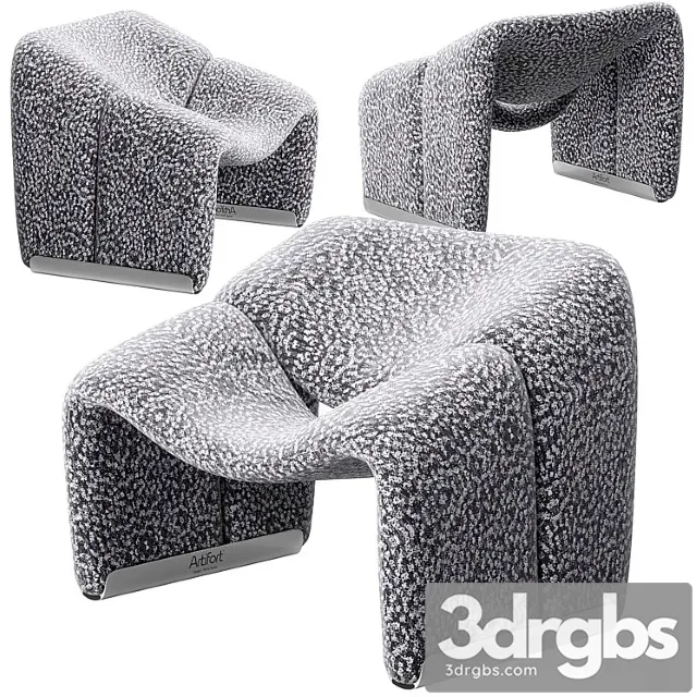 Groovy lounge chair f598 3D Model Free