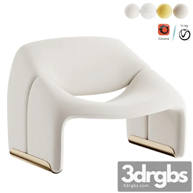 Groovy Lounge Chair For Artifort 1 3D Model Free