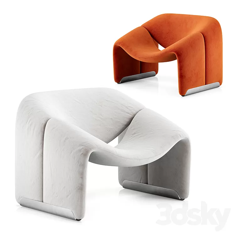 Groovy Lounge Chair Pierre Paulin 3D Model Free