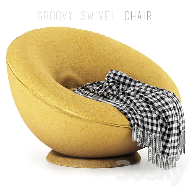 Groovy Swivel Chair 3D Model
