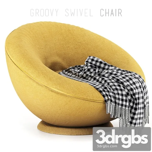 Groovy swivel chair