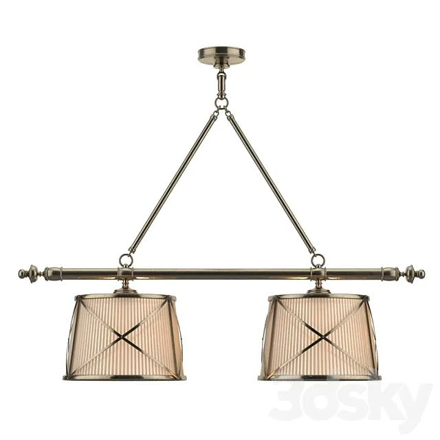 Grosvenor Linear Double Pendant from the Chart House collection 3D Model