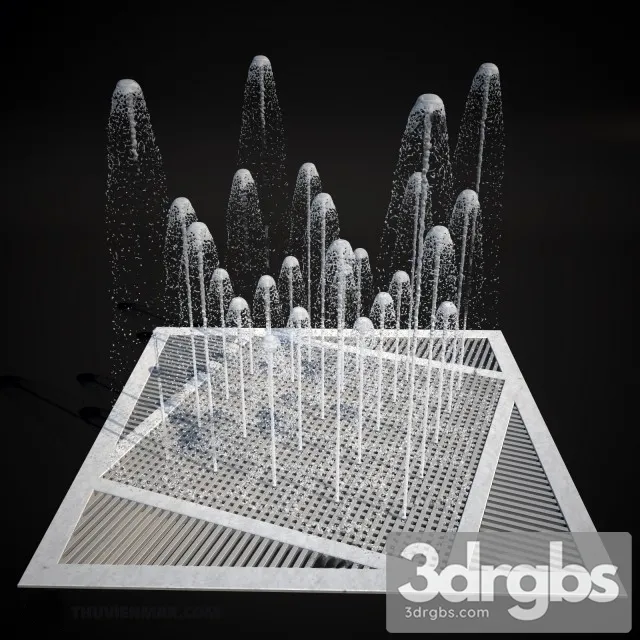 Ground Fountain 2 3D Model Download