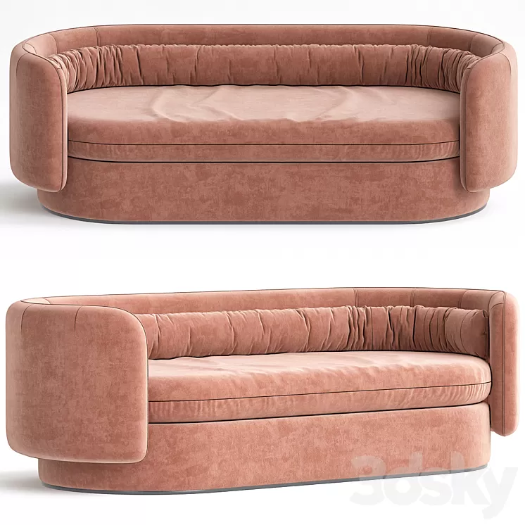 Group Three Seat Sofa 3D Model Free
