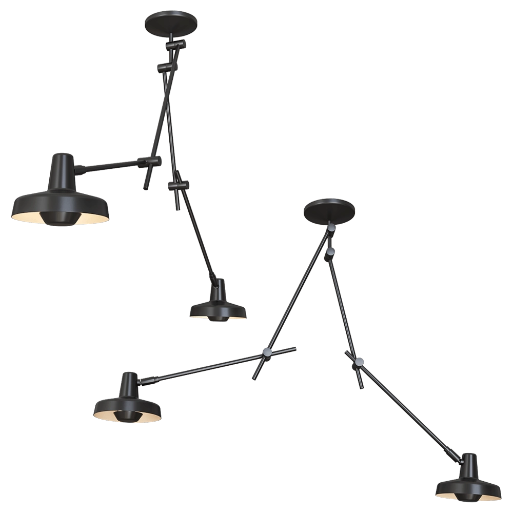 Grupa - Ceiling lamp Arigato Double 3D Model