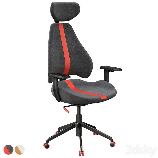 Gruppspel Gaming Chair Ikea 3D Model