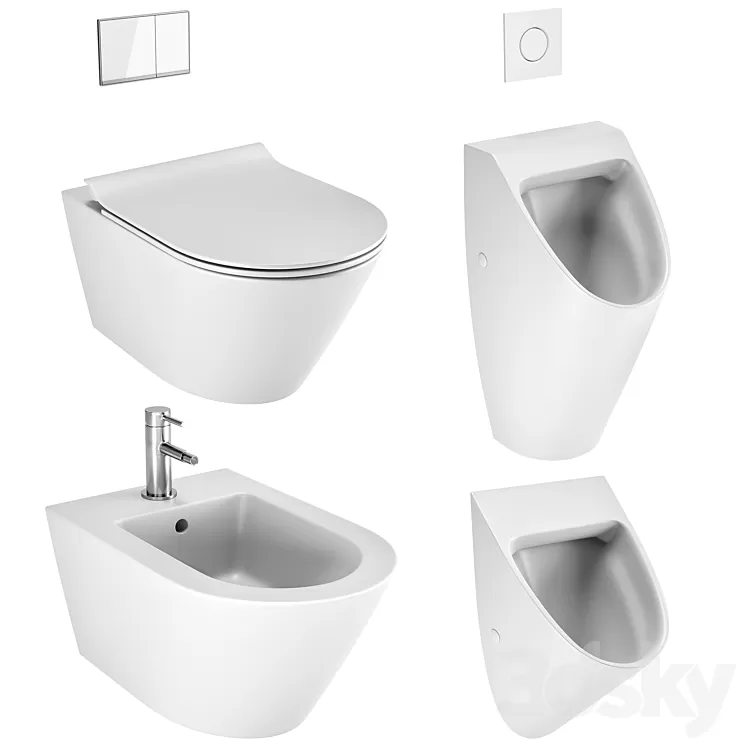 GSI Color Elements WC / Bidet / Urinals 3D Model Free