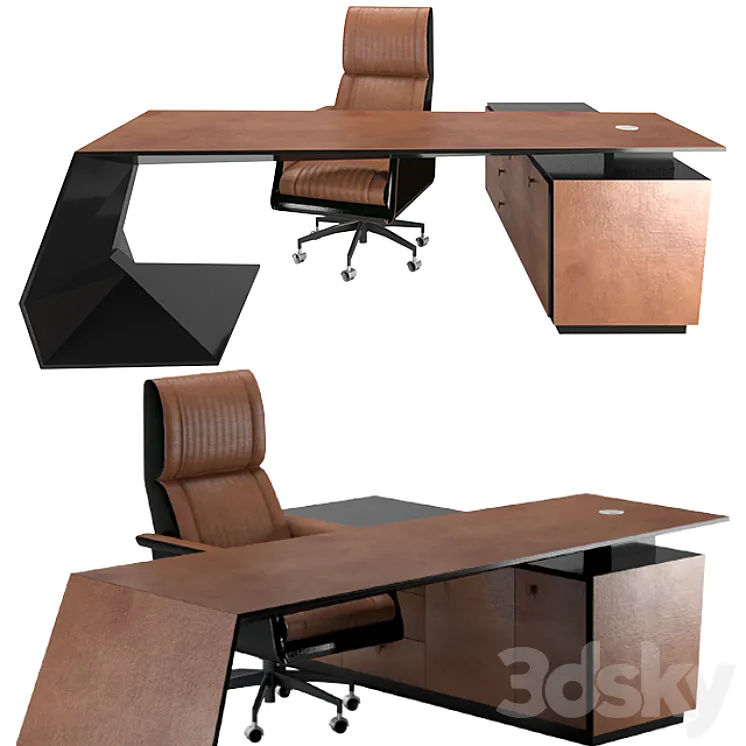 GT Supercarbon Desk 3D Model Free
