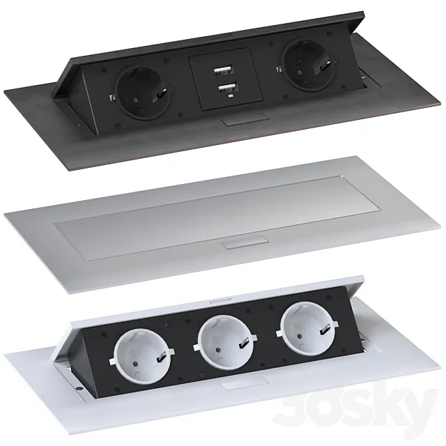 GTV Recessed Outlets 3D Model