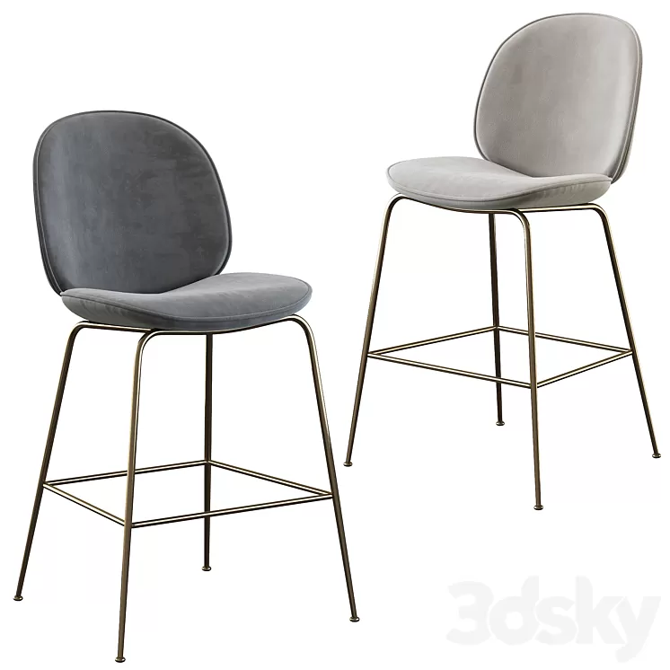 Gubi Beetle Bar Stool & Counter Stool 3D Model