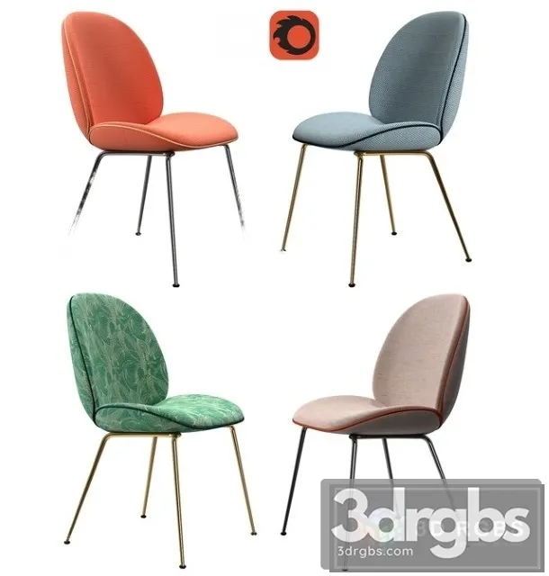 Gubi Beetle Chair 3D Model Free