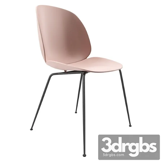 Gubi beetle dining chair (un upholstered conic base) 2 3D Model Free