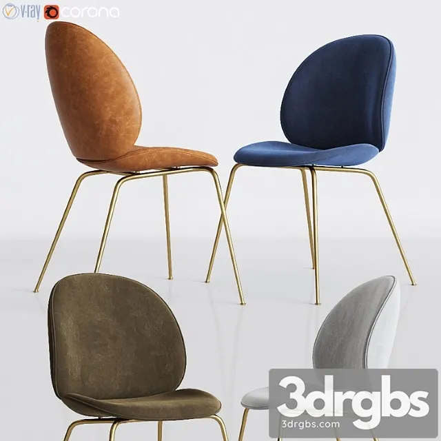 Gubi beetle dinning chair 2 3D Model Free