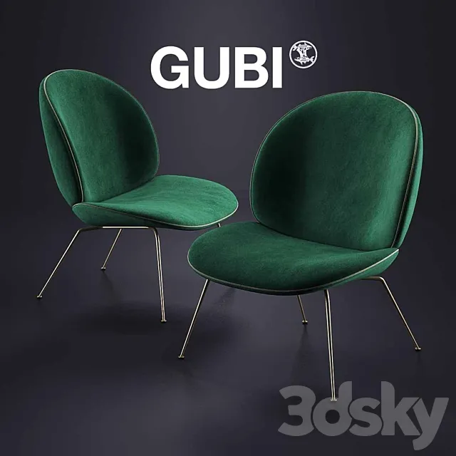 GUBI Beetle Lounge Chair 3DModel