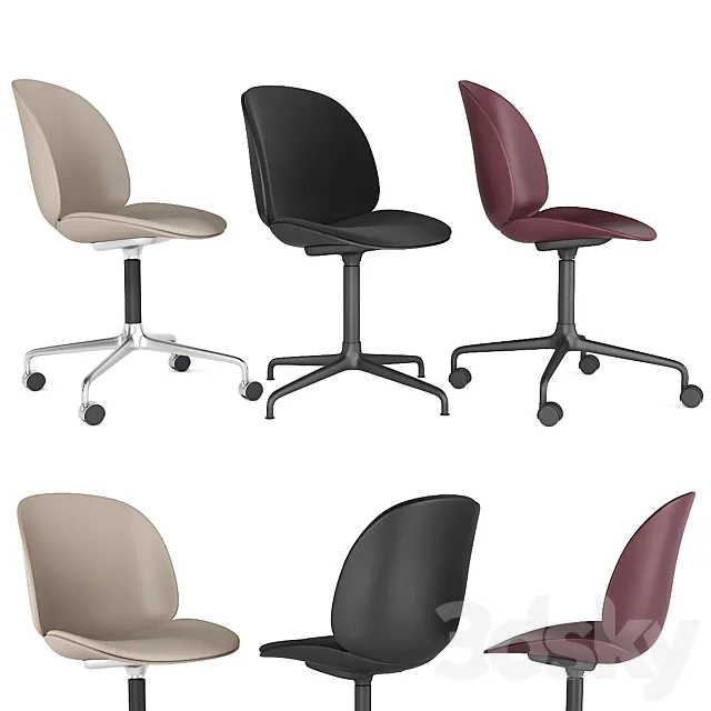 GUBI Beetle Meeting Chairs 3DModel