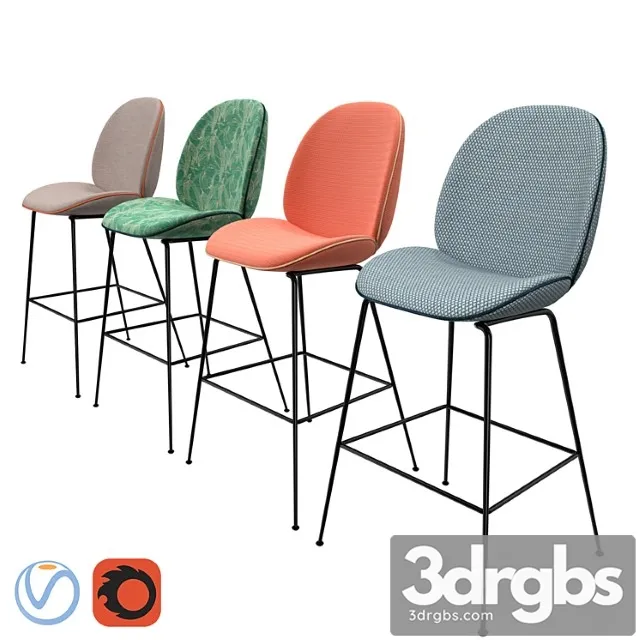 Gubi Beetle Stool 2 3D Model Free