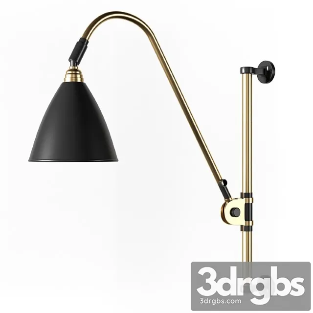 Gubi Bestlite Bl6 Wall Lamp Brass 3D Model Free