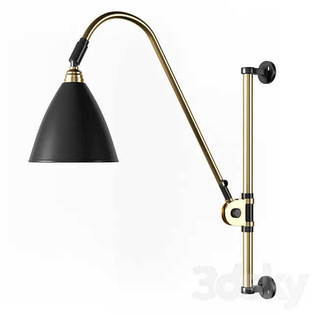 Gubi BestLite BL6 Wall Lamp Brass 3DModel