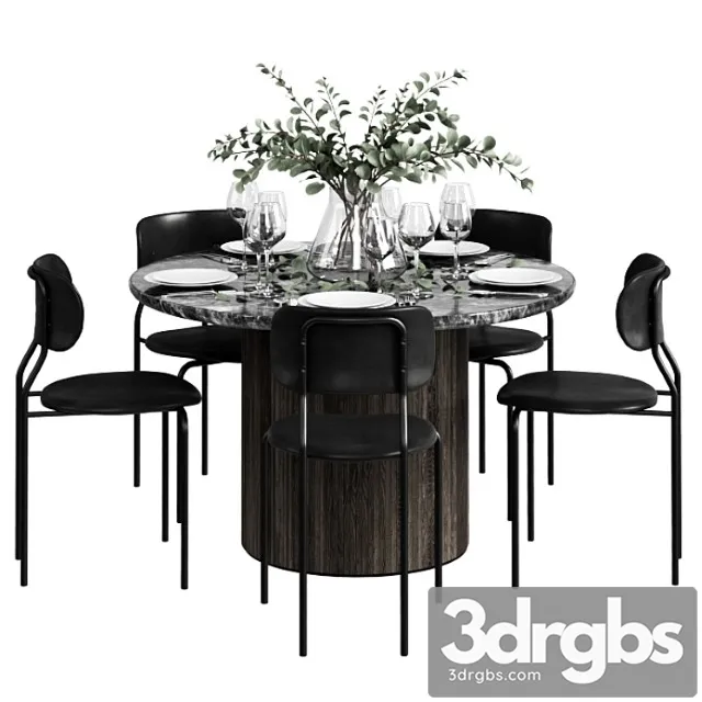 Gubi dinning set_1 2 3D Model Free