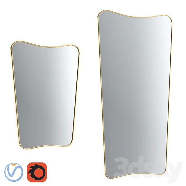 Gubi FA33 Mirror 3D Model